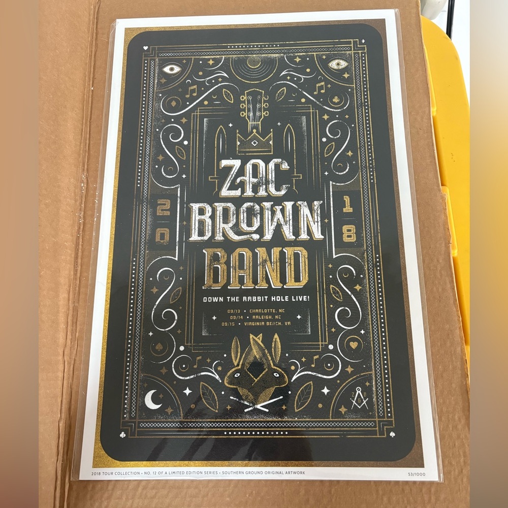 Zac Brown Band Tour Poster